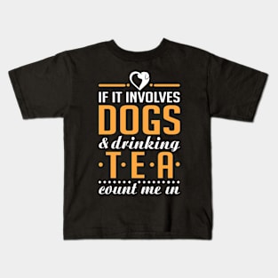 Dogs and Tea Kids T-Shirt